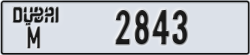 dubai - code - M - number -2843
