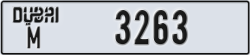 dubai - code - M - number -3263