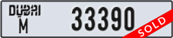 dubai - code - M - number -33390