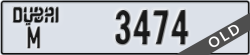 dubai - code - M - number -3474