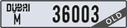 dubai - code - M - number -36003