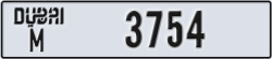 dubai - code - M - number -3754