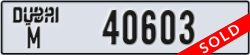 dubai - code - M - number -40603