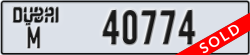 dubai - code - M - number -40774