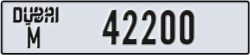 dubai - code - M - number -42200