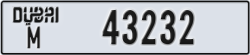 dubai - code - M - number -43232