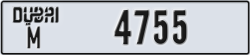 dubai - code - M - number -4755