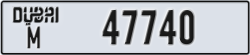 dubai - code - M - number -47740