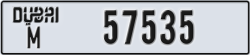 dubai - code - M - number -57535