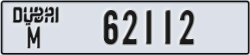 dubai - code - M - number -62112