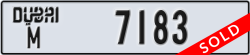 dubai - code - M - number -7183