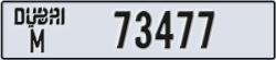 dubai - code - M - number -73477