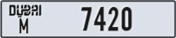 dubai - code - M - number -7420