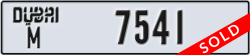 dubai - code - M - number -7541