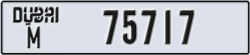 dubai - code - M - number -75717