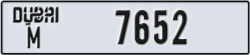 dubai - code - M - number -7652
