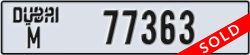 dubai - code - M - number -77363