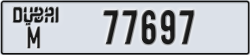dubai - code - M - number -77697