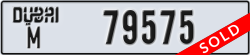 dubai - code - M - number -79575