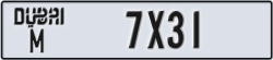 dubai - code - M - number -7X31
