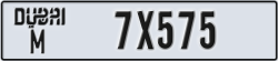 dubai - code - M - number -7X575