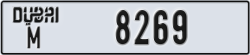 dubai - code - M - number -8269