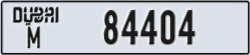 dubai - code - M - number -84404
