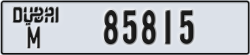 dubai - code - M - number -85815