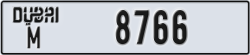 dubai - code - M - number -8766