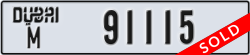 dubai - code - M - number -91115