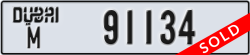 dubai - code - M - number -91134