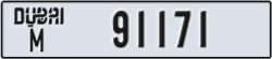 dubai - code - M - number -91171