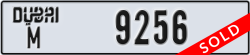 dubai - code - M - number -9256