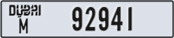dubai - code - M - number -92941