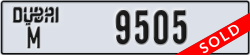 dubai - code - M - number -9505