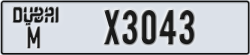 dubai - code - M - number -X3043