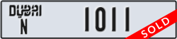dubai - code - N - number -1011