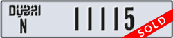 dubai - code - N - number -11115