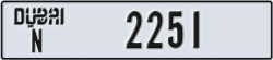dubai - code - N - number -2172