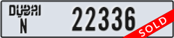 dubai - code - N - number -22336