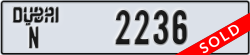 dubai - code - N - number -2236