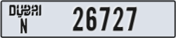 dubai - code - N - number -26727