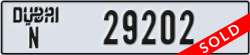 dubai - code - N - number -29202