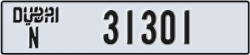 dubai - code - N - number -31301