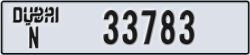 dubai - code - N - number -33783