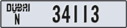 dubai - code - N - number -34113