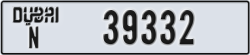 dubai - code - N - number -39332