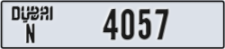 dubai - code - N - number -4057