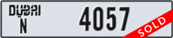 dubai - code - N - number -4057