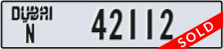 dubai - code - N - number -42112